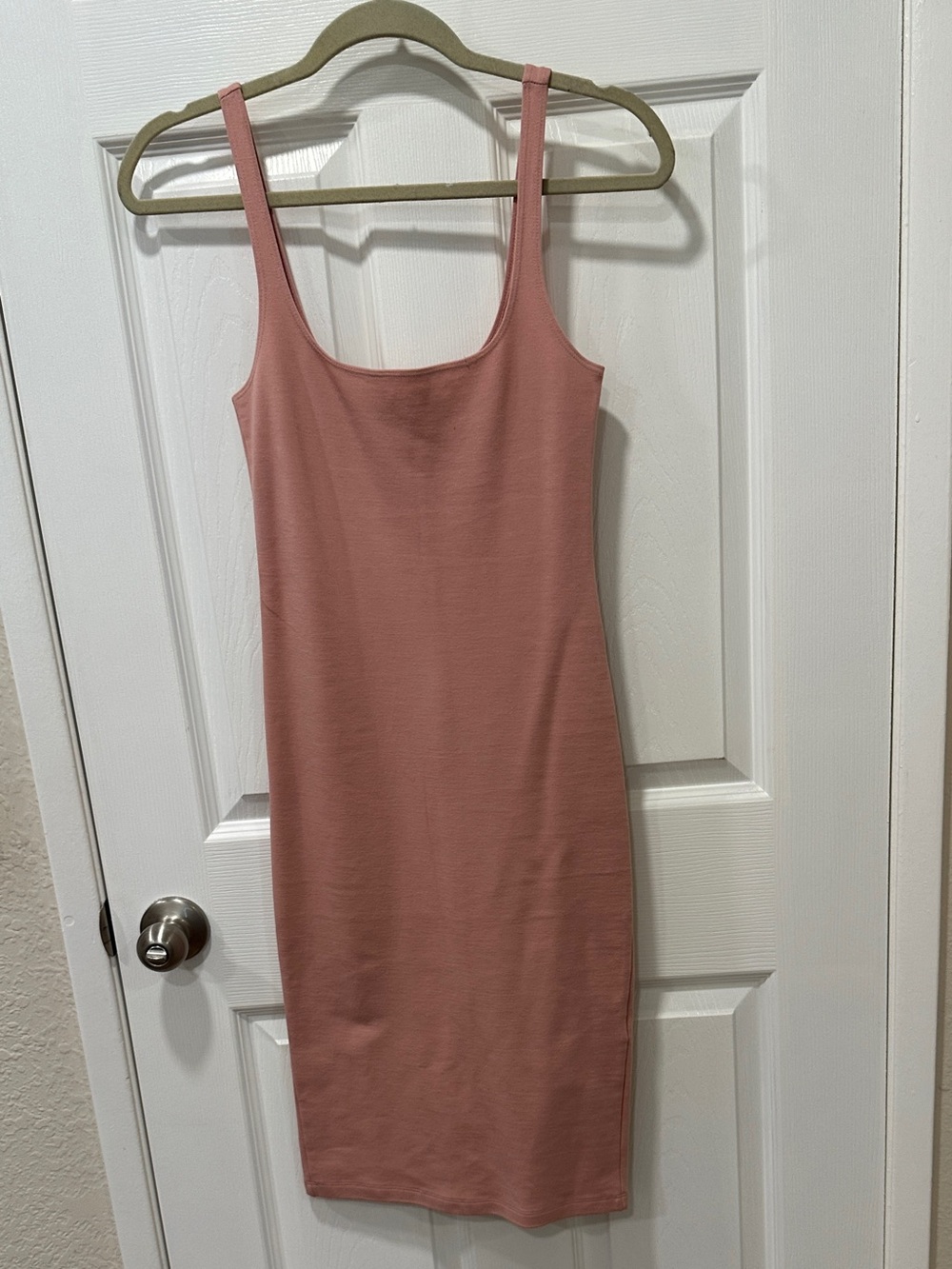 Forever 21 Rose Pink Midi Tank Bodycon Dress